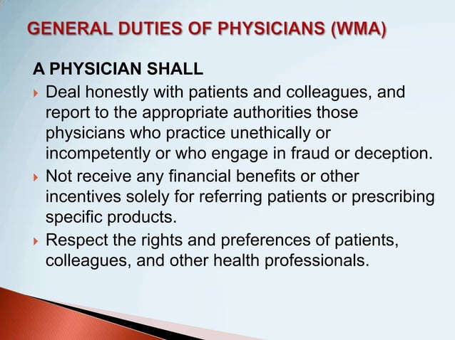 Overview of doctor’s roles and duties ghaiath | PPTX