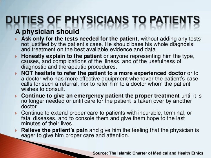 Overview of doctor’s roles and duties ghaiath