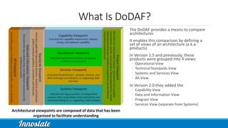 Overview of DoDAF with Innoslate | PPTX
