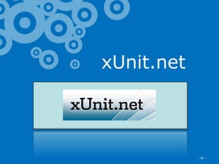xUnit.net



Excella Consulting   - 51 -
 