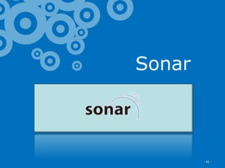 Excella Consulting
Sonar
- 41 -
 