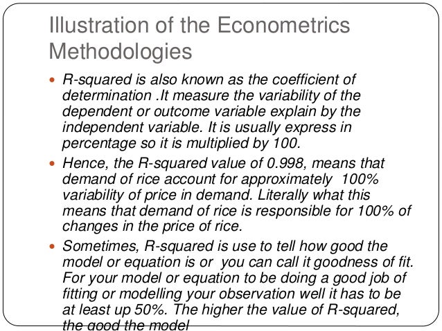 Overview of econometrics 1