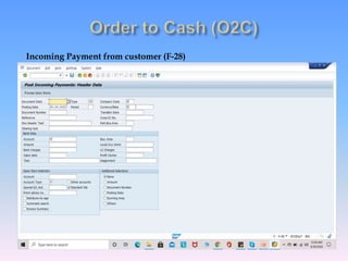 Incoming Payment from customer (F-28)
 