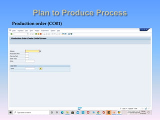 Production order (CO01)
 