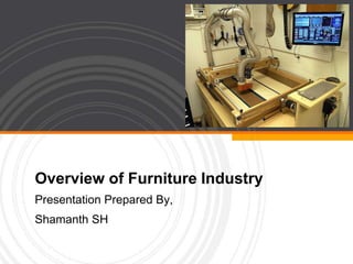 Overview of Furniture Industry
Presentation Prepared By,
Shamanth SH
 