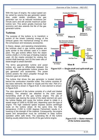 The gas turbine is an internal combustion engine that uses air as the ...
