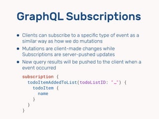 GraphQL Subscriptions
UI
$
ㄎㄎㄎㄎ
dd
dd
dd
Subscription
Server
Updater
Store
When event occurred
On mount (normally)
 