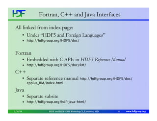 HDF5 Documentation | PPT