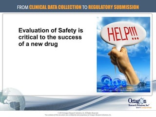 Evaluation of Safety is  critical to the success  of a new drug 