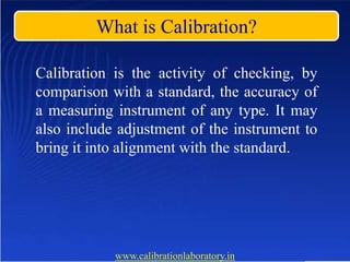 Overview of Instrument Calibration