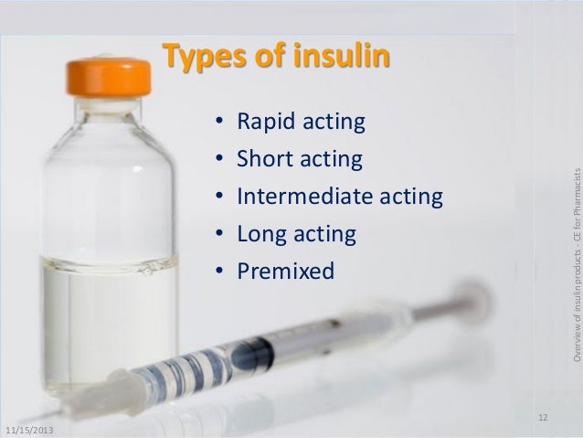 A quick review of available insulin products