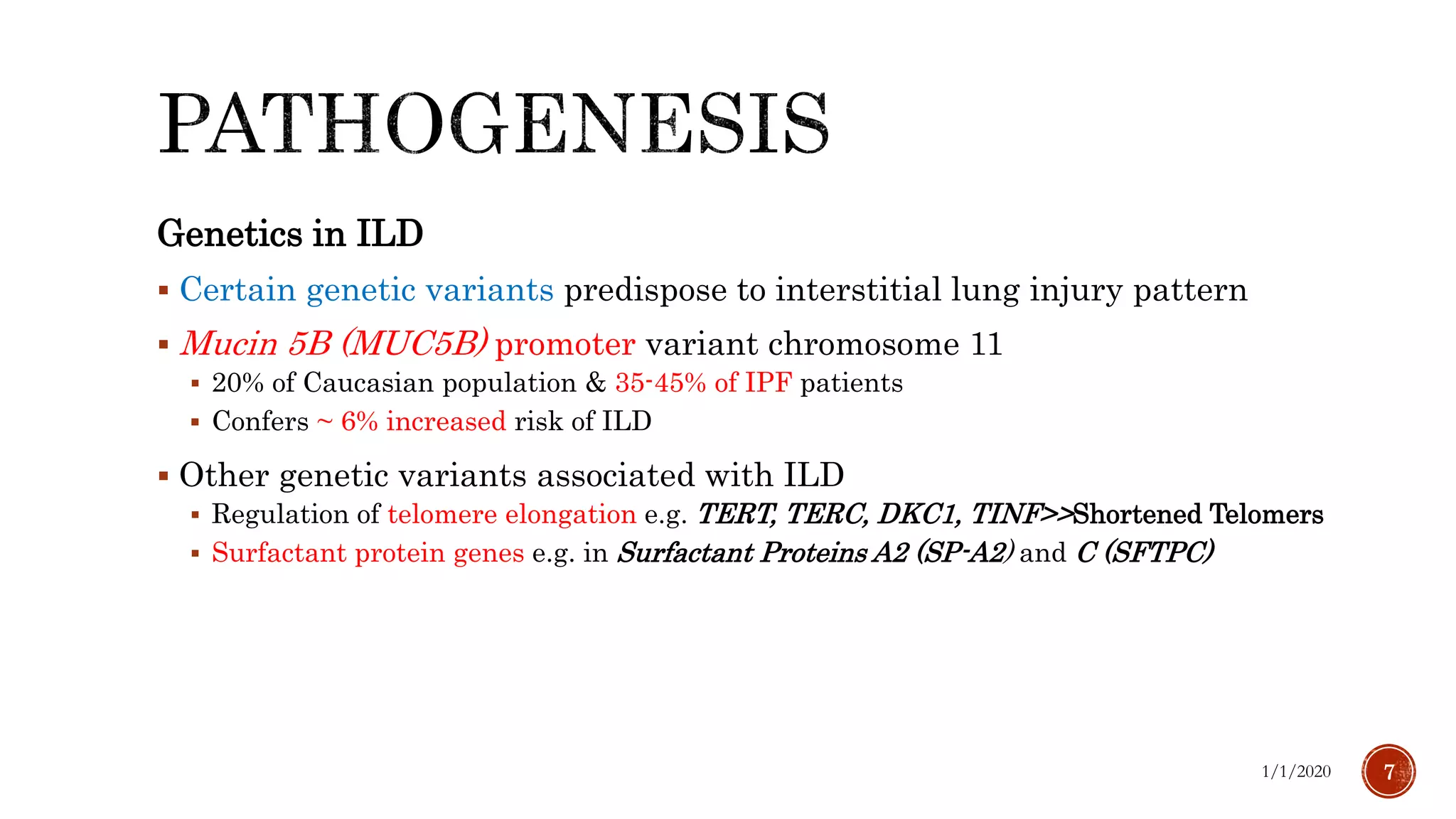 Overview of interstitial lung diseases | PPTX