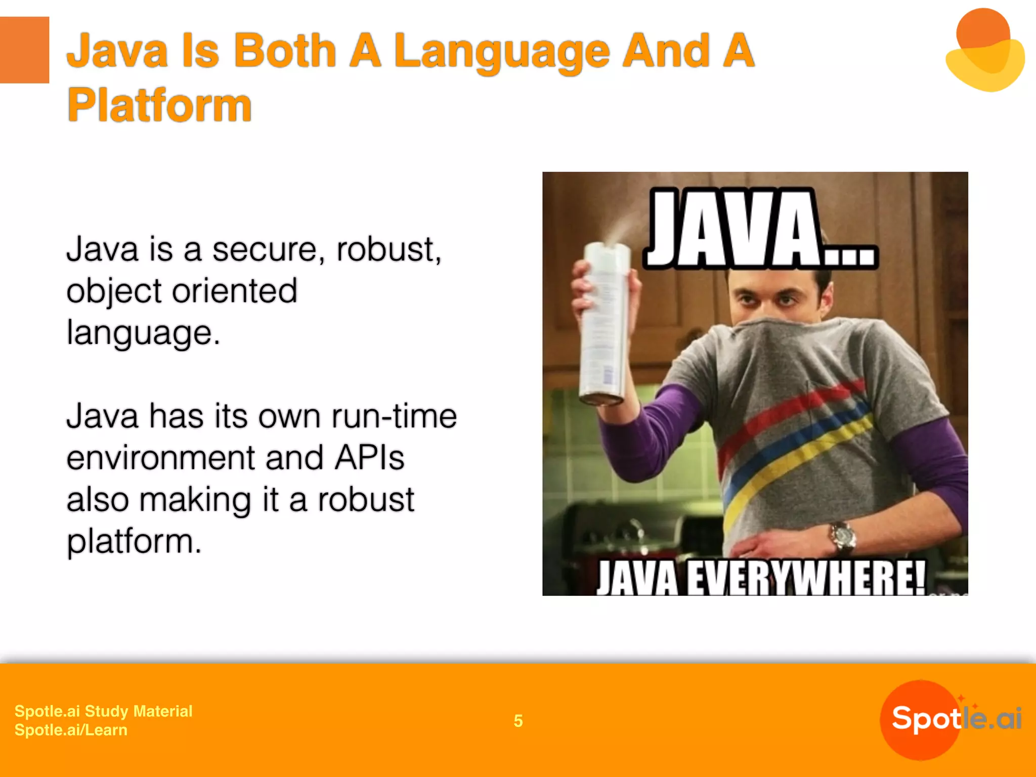 Overview of Java | PPT