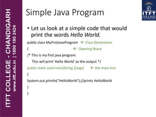 itft-Overview of java language | PPT