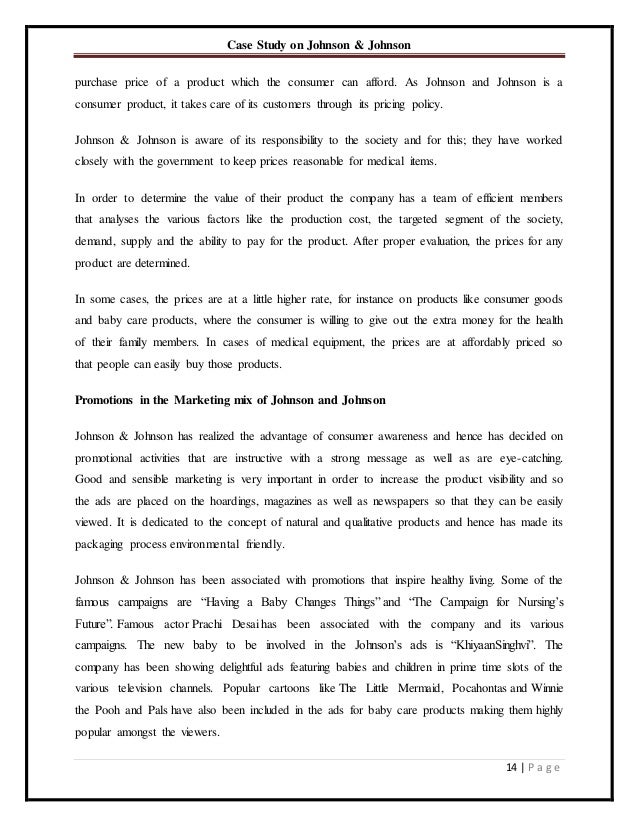 Johnson and johnson case study image