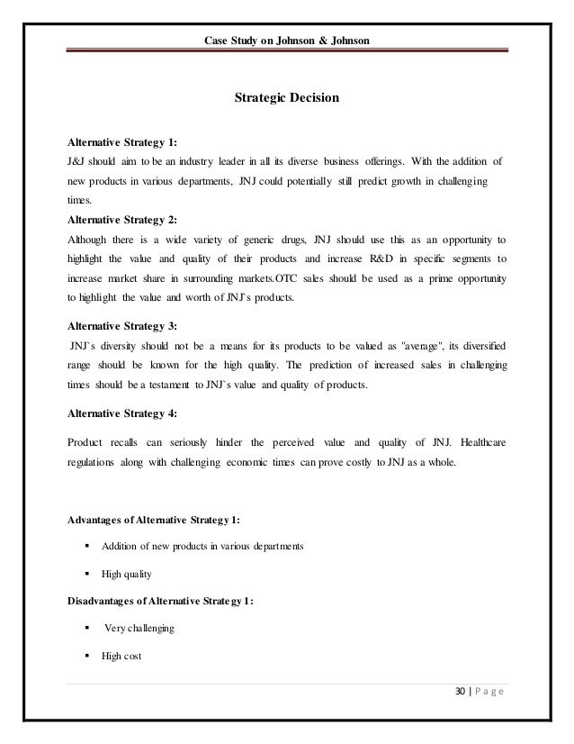 Johnson and johnson case study pdf picture