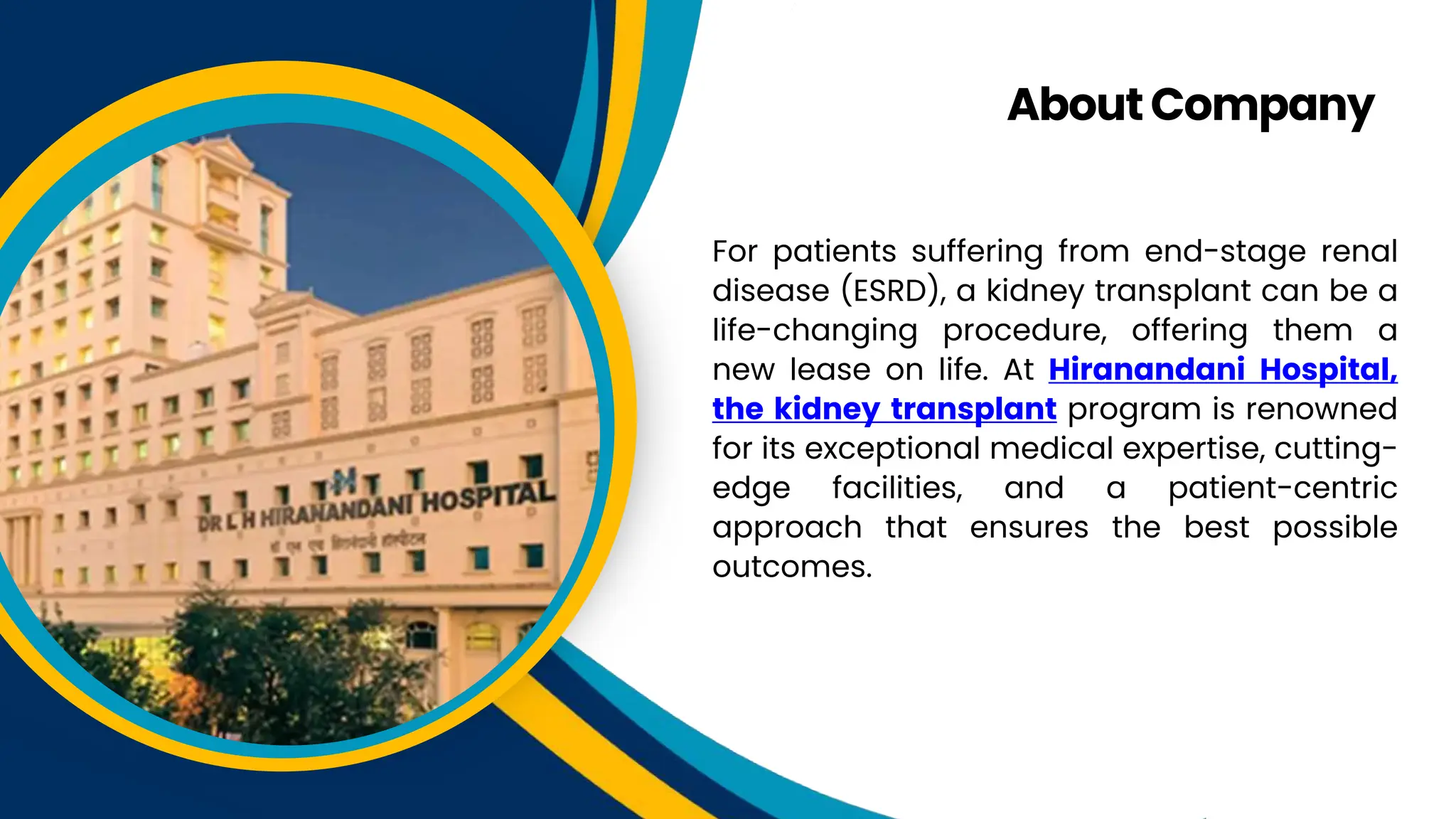 Overview of Kidney Transplant at Hiranandani Hospital | PPTX