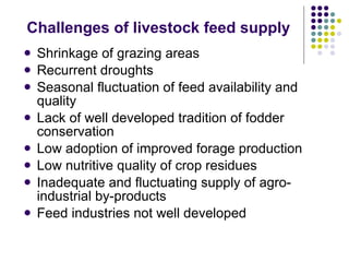Overview of livestock feed supply in ethiopia