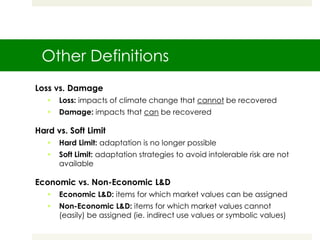 Overview of loss and damage | PPTX