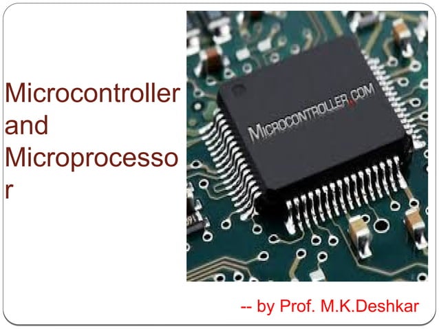Overview of microcontroller and microprocessor | PDF | Operating ...