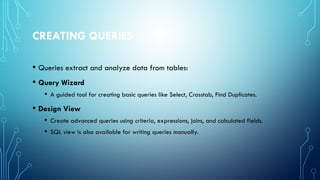 Overview of MS Access A Beginner's Guide to Creating and Managing ...