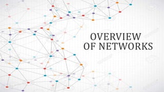 OVERVIEW
OF NETWORKS
 