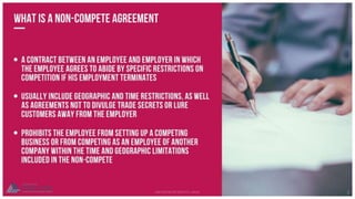 Overview of Non-Compete Agreements in Tennessee
