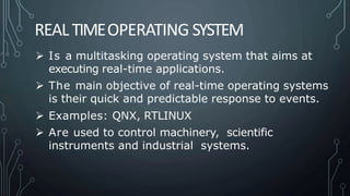 Overview of operating system | PPTX | Operating Systems | Computer ...