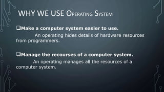 Overview of operating system | PPTX