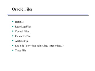 Oracle Log File Example Overview of oracle database | PPS