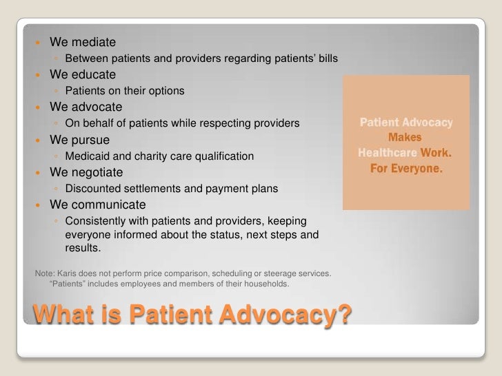 patient advocacy 3.0 case study test
