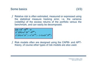 Overview of Performance Attribution | PDF