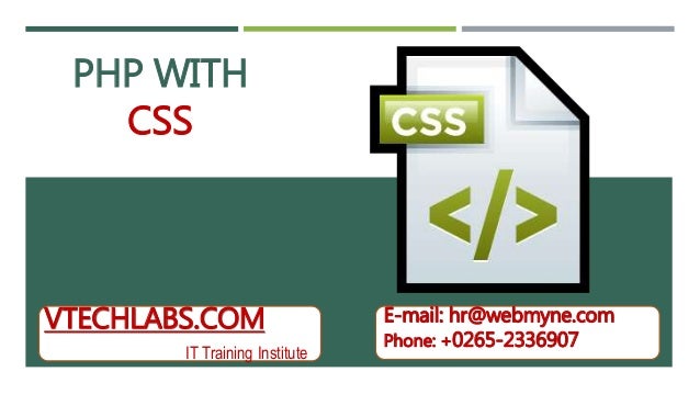 Overview Of PHP Technology Live Project Training Institute By VTechLabs ...