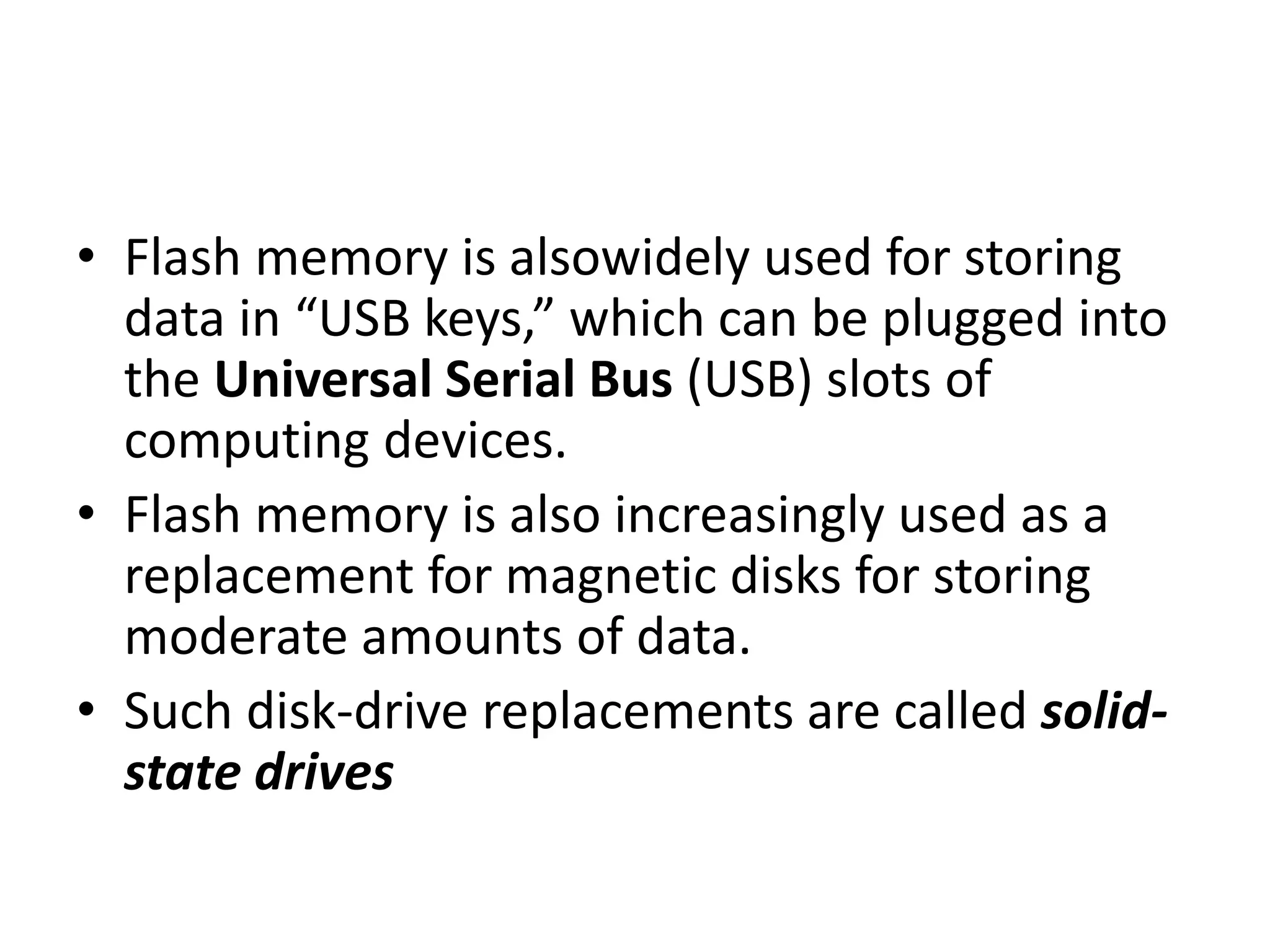 Overview of physical storage media