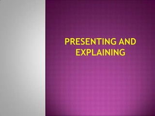 The purpose of this chapter is to
introduce the Presentation
Model of Teaching and to
describe how to use it effectively
i...