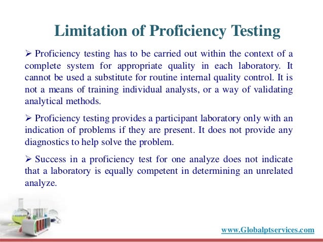 Proficiency Testing , Proficiency Testing Programmes and PT Schemes ...