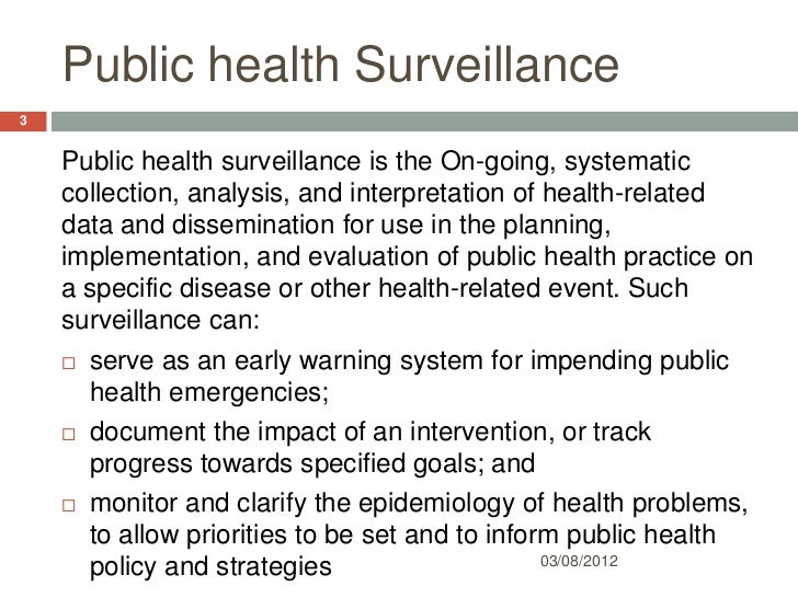 public health surveillance