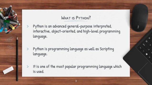 Overview of Python Development | PPT