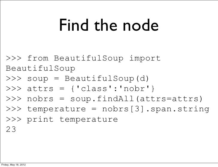 Overview of python web scraping tools