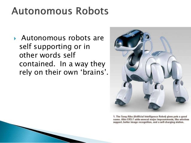 autonomous robot meaning