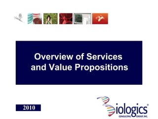 Overview of Services
  and Value Propositions



2010
 