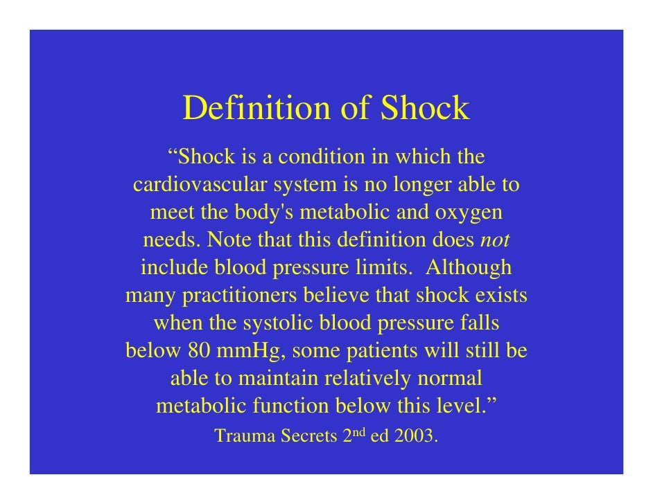 Overview of Shock