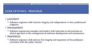 Software Developer Ethics Overview of software engineering software system.pptx