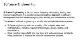 Overview of Software Engineering and information .pptx