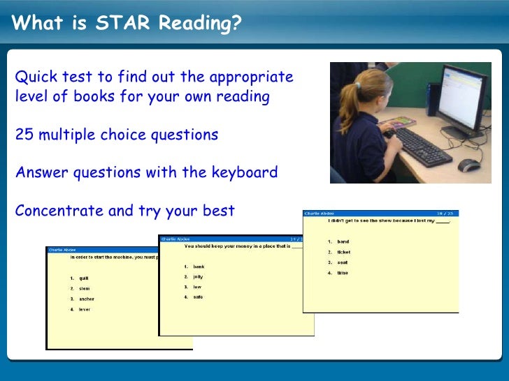 What is the purpose of an accelerated reading test?