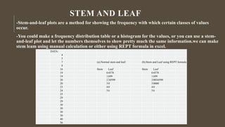 An overview of statistics management with excel | PPTX
