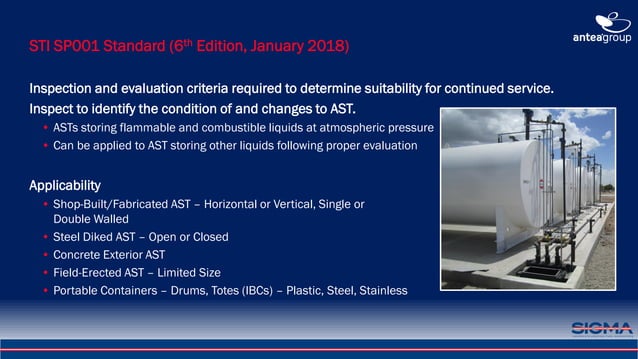 Overview of STI SP001 vs. API 653 Tank Inspections | PDF