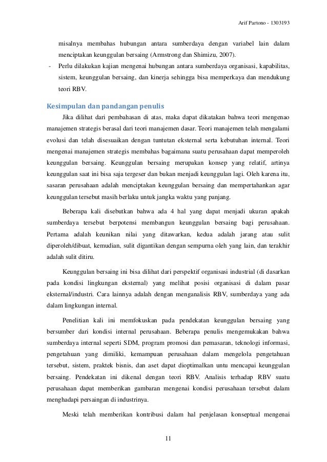 Overview of strategic management theory