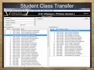 Student Class Transfer
 