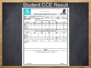 Student CCE Result
 